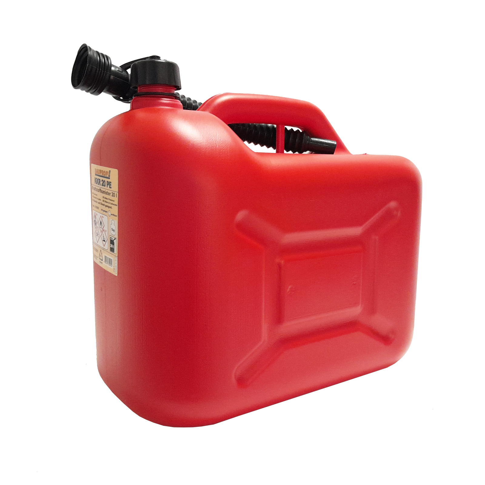 5 Liter Metall Kanister für Benzin & Diesel - Rot